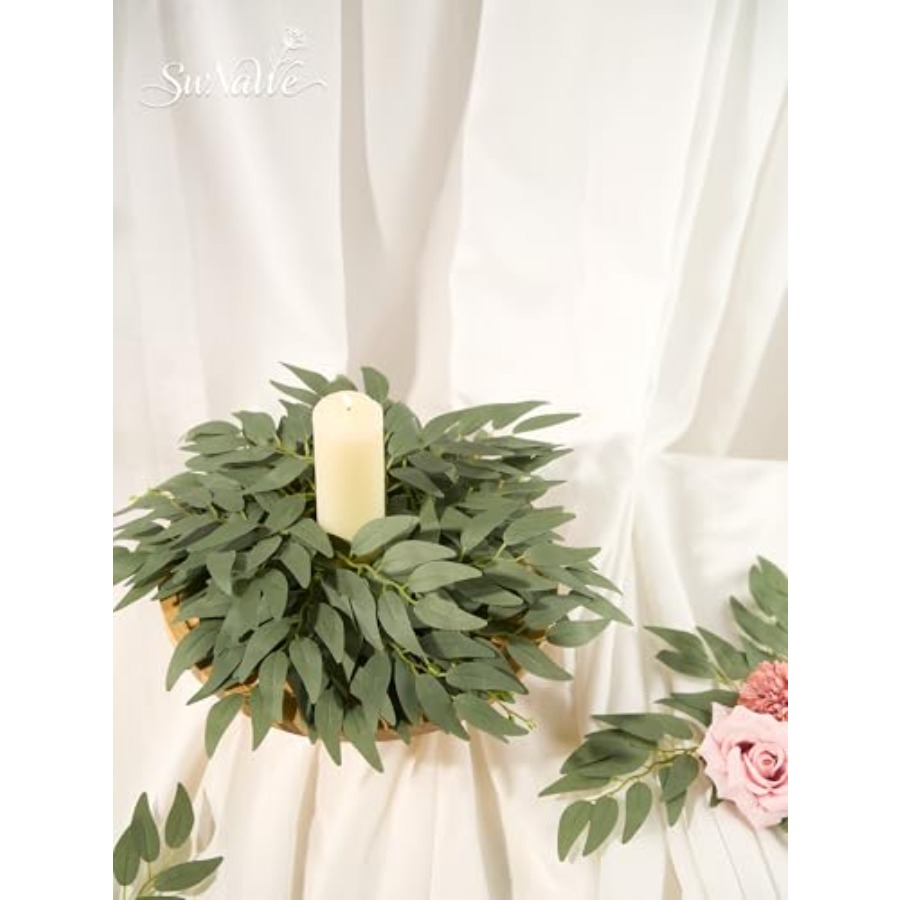 36pcs Artificial Italian Ruscu - Ruscus Stem Faux reseña y precio