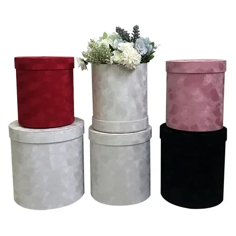3Pcs/Set Velvet Gift Box Round - Florist Supply Buckets reseña y precio