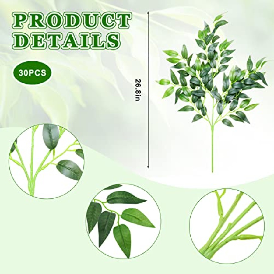 Pcs Artificial Italian Ruscus  - Ruscus Stem Faux reseña y precio