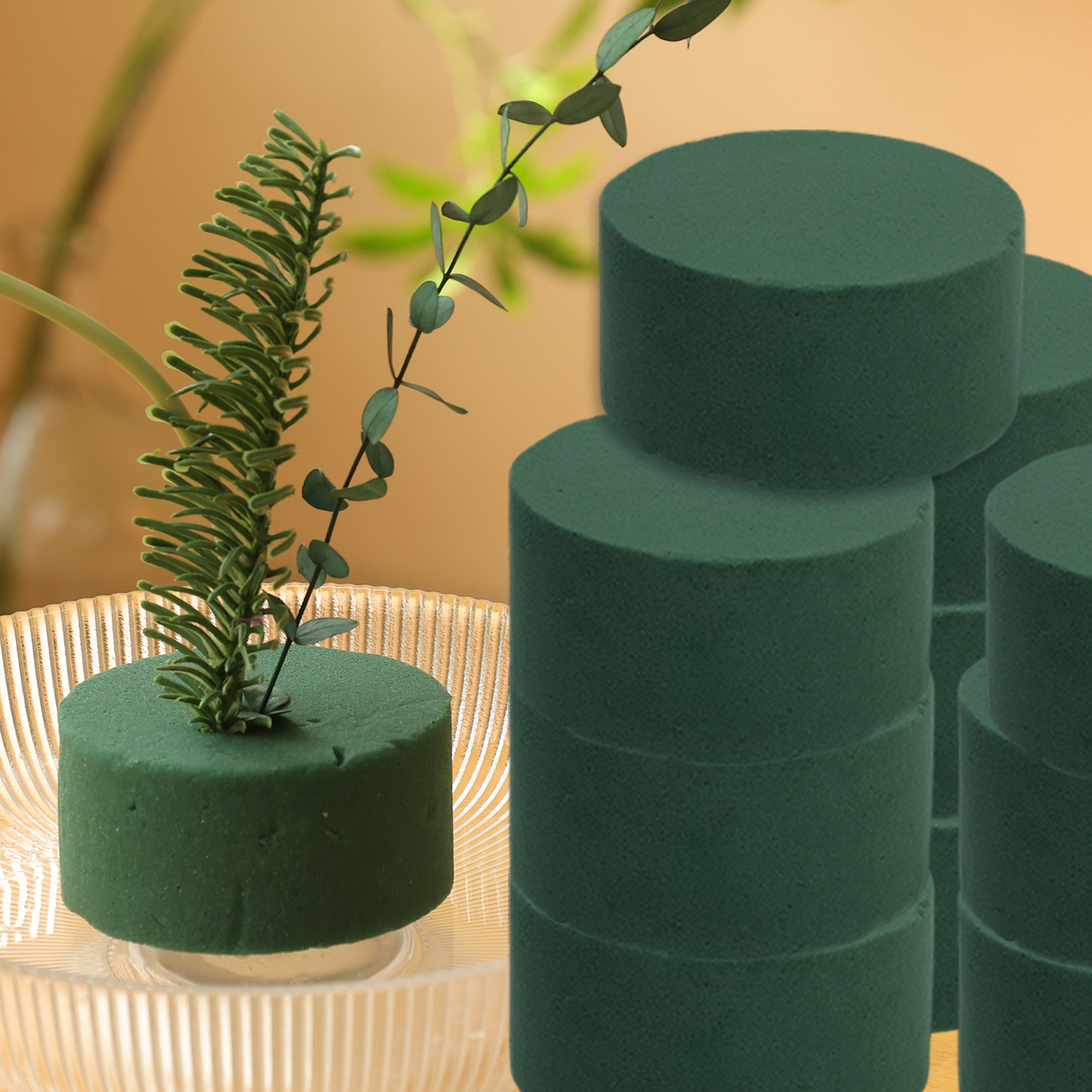 Green Floral Foam Blocks Round - Floral Foam Oasis reseña y precio