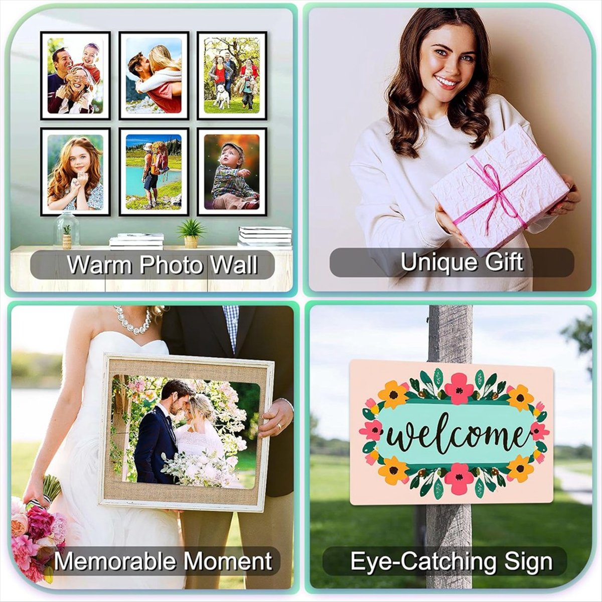 10PCS Sublimation Metal Photo  - B & J Florist Supply Linwood reseña y precio