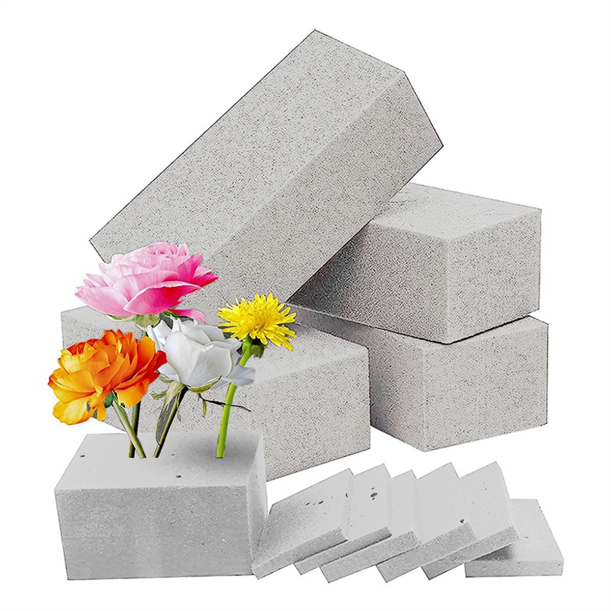 4Pcs Dry Floral Foam for Wet F - Floral Foam Oasis reseña y precio