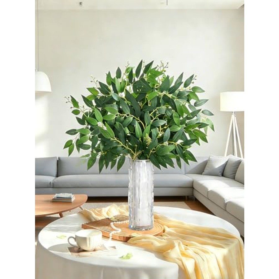 32Pcs Italian Ruscus Greenery  - Ruscus Stem Faux reseña y precio