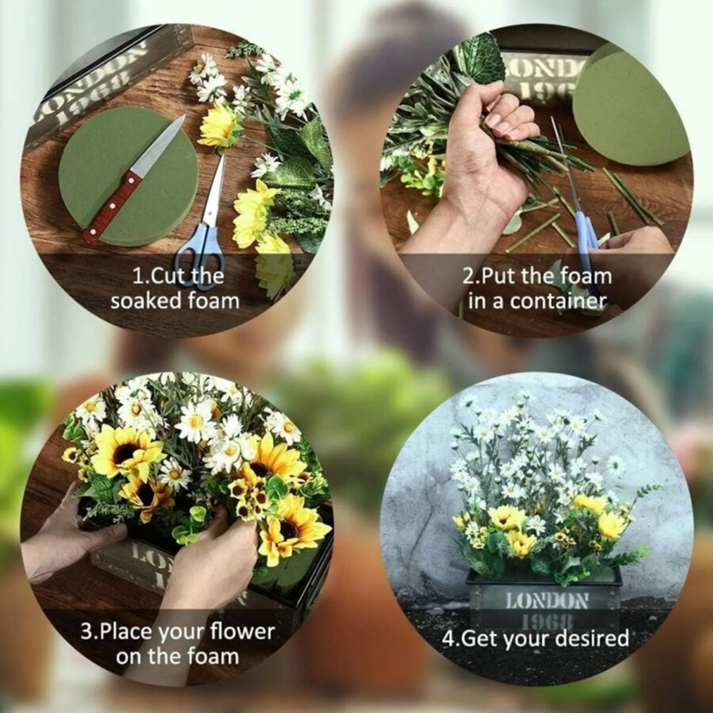 Green Floral Foam, 10PCS Round - Floral Foam Oasis reseña y precio