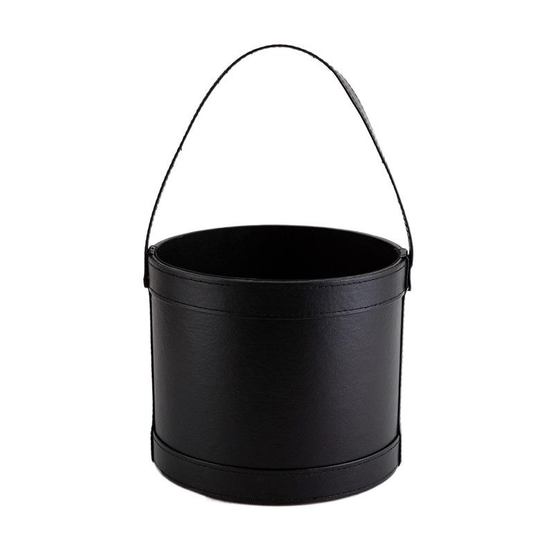 Portable Leather Round Gift Bo - Florist Supply Buckets reseña y precio