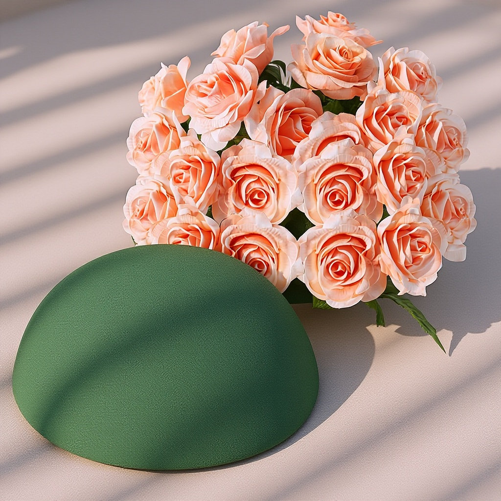 2Pcs Green Half Round Floral D - Floral Foam Oasis reseña y precio