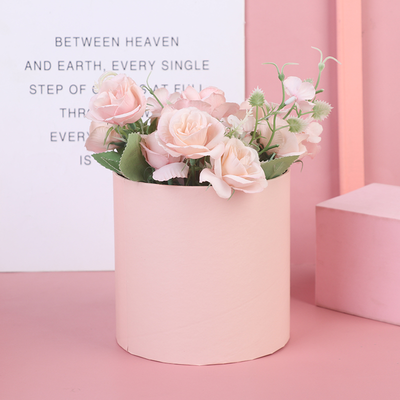 1PC Round Flower Paper Gift Bo - Florist Supply Buckets reseña y precio