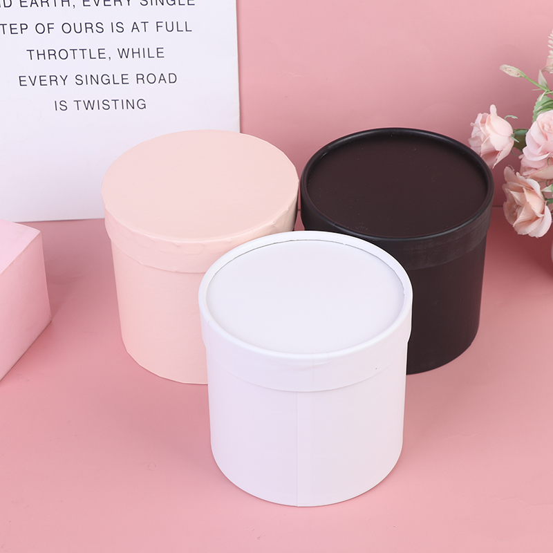1PC Round Flower Paper Gift Bo - Florist Supply Buckets reseña y precio