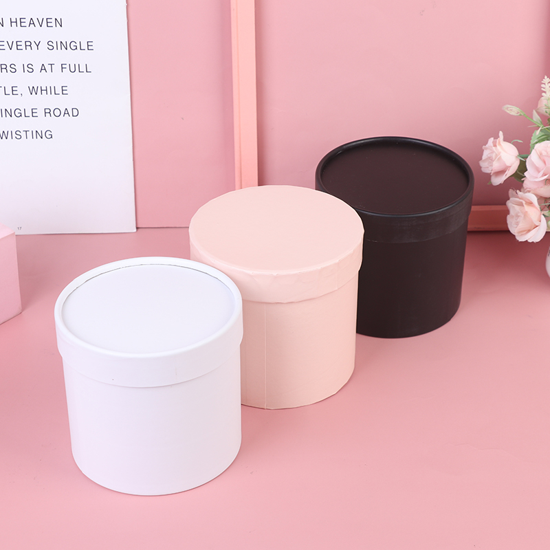 1PC Round Flower Paper Gift Bo - Florist Supply Buckets reseña y precio